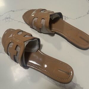 Sam Edelman Bay Sandals - Almond Patent